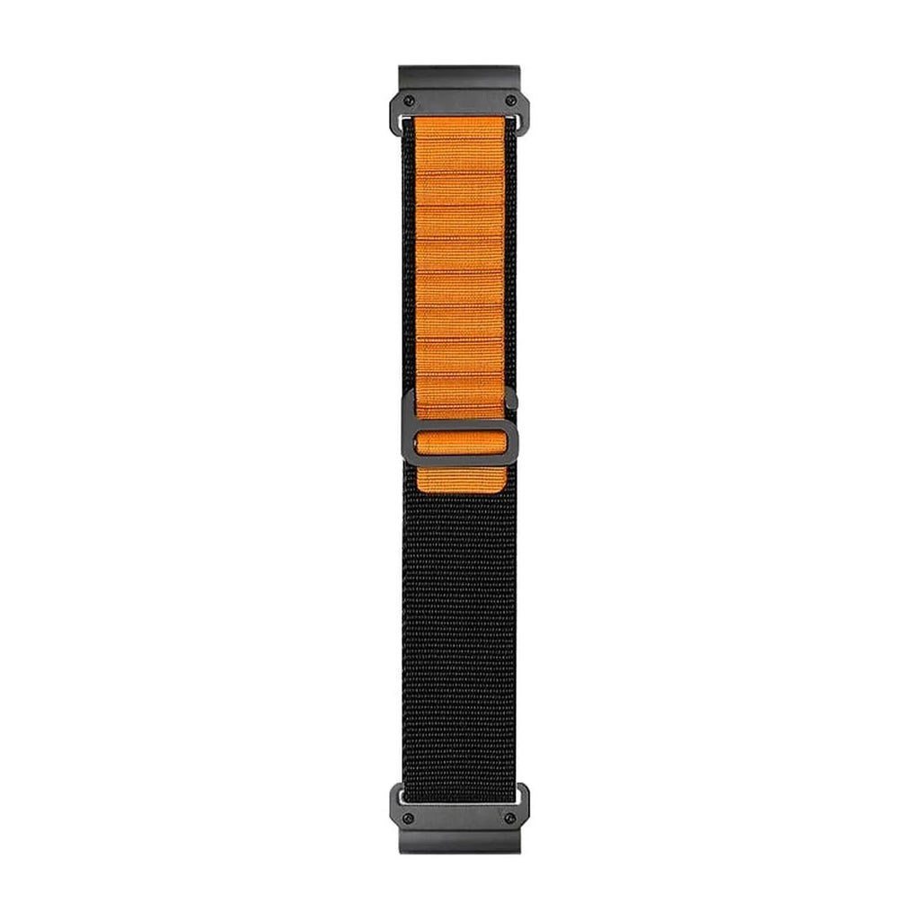 Czarno-pomarańczowy pasek Garmin Ridge QuickFit 22 mm z nylonu – Clipz-it