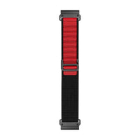 Bracelet Garmin Ridge QuickFit 26 mm noir et rouge en nylon – Clipz-it