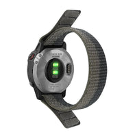 Nylonový řemínek Garmin Scout QuickFit 22mm na suchý zip, černo-šedý – Clipz-it