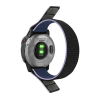 Garmin Scout QuickFit 26 mm urrem i nylon med velcro, midnatsblå, supplerende visning – Clipz-it