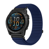 Bracelet Garmin Terra QuickFit 20 mm bleu nuit en nylon tissé – Clipz-it