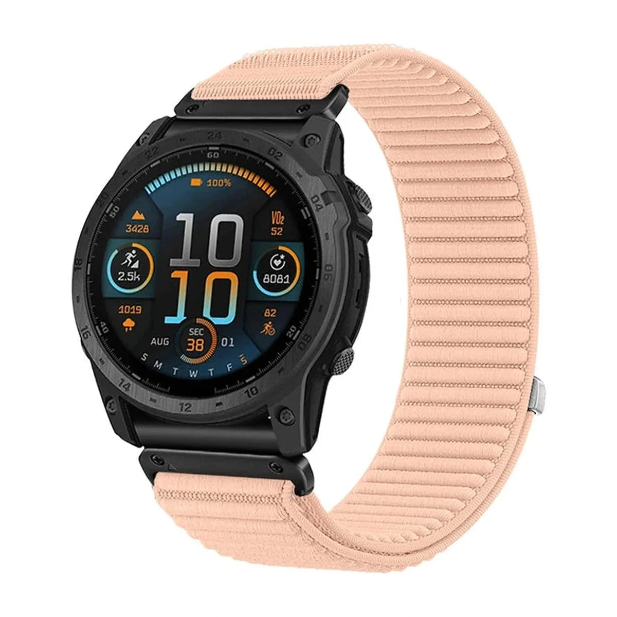 Bracelet Garmin Terra QuickFit 20 mm milkshake en nylon tissé – Clipz-it