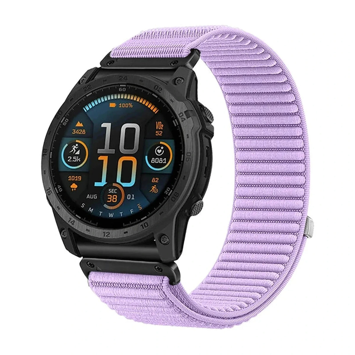 Bracelet Garmin Terra QuickFit 26 mm lavande en nylon tissé – Clipz-it