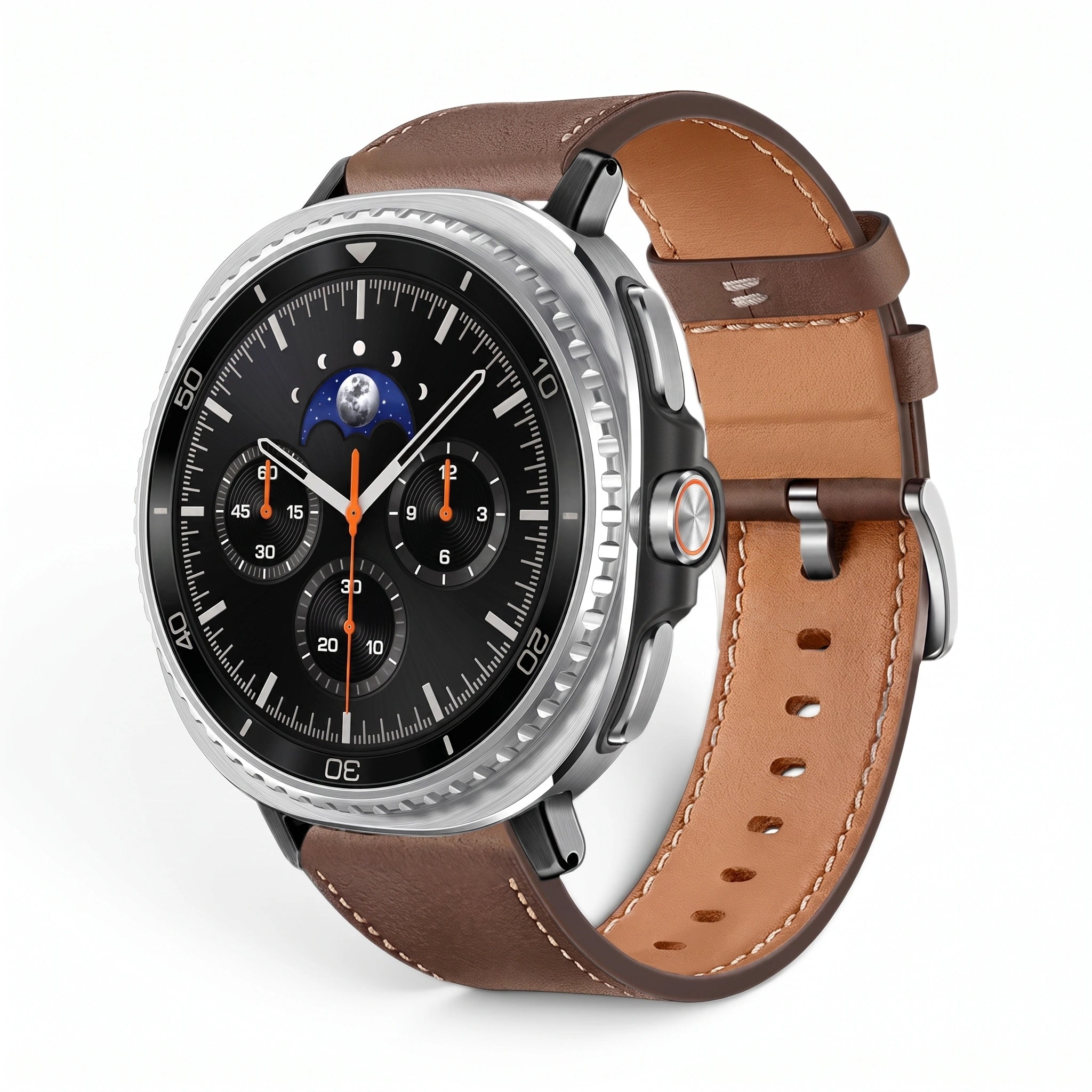 Bracelet Baron cuir marron 2 - Samsung Galaxy Watch 8 | Clipz-it