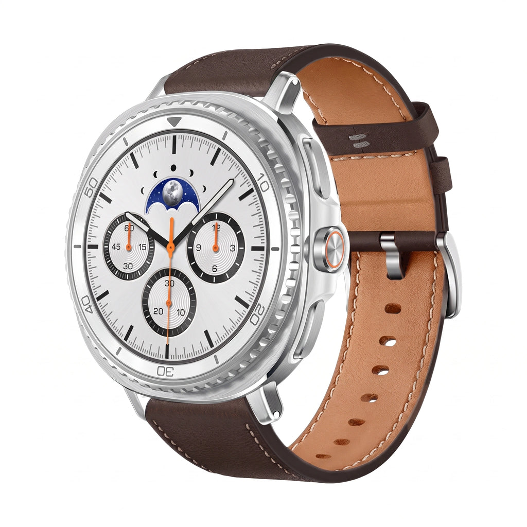 Bracelet Baron cuir marron - Samsung Galaxy Watch 8 | Clipz-it