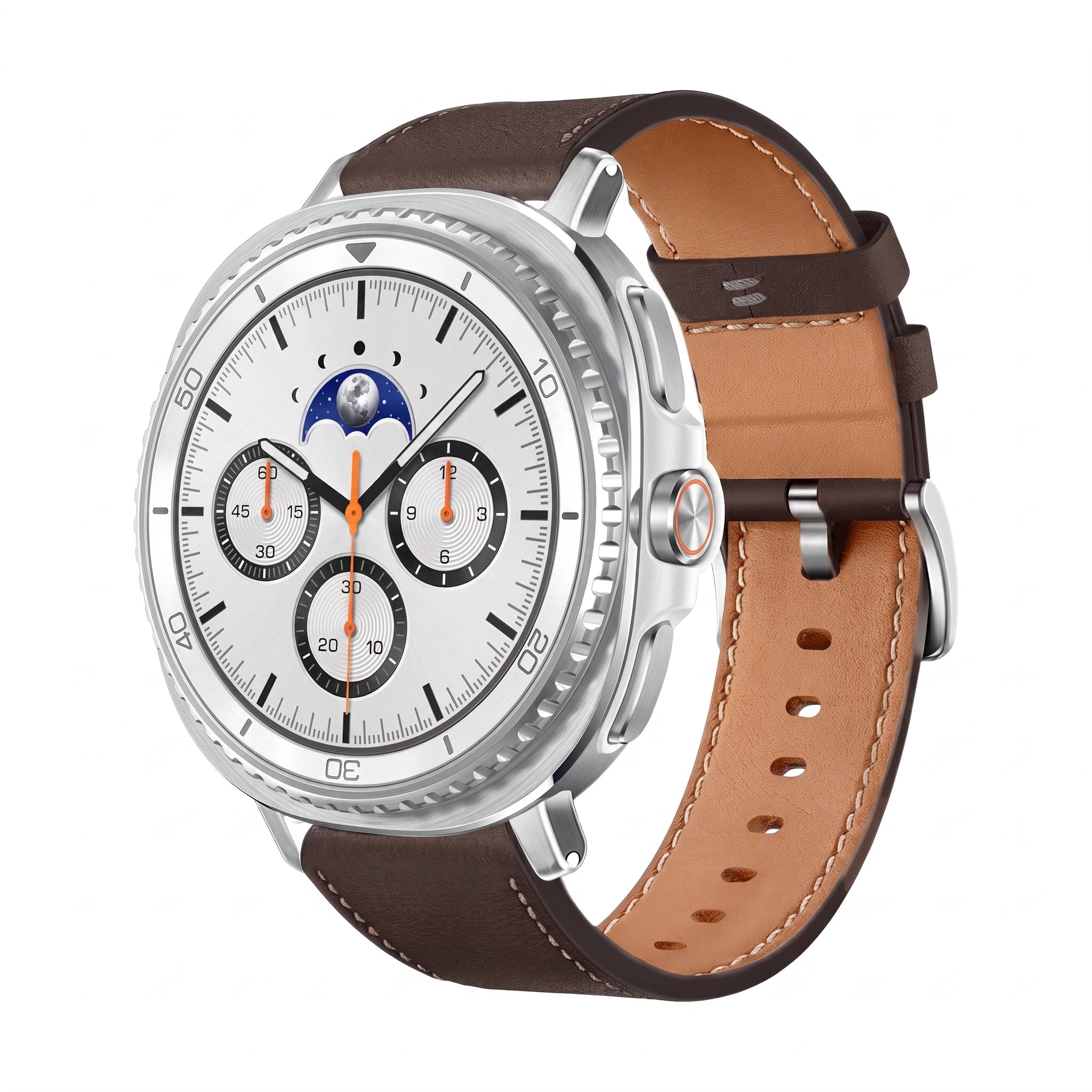 Bracelet Baron cuir marron - Samsung Galaxy Watch 8 | Clipz-it