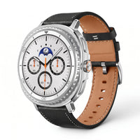 Bracelet Baron cuir noir 2 - Samsung Galaxy Watch 8 | Clipz-it