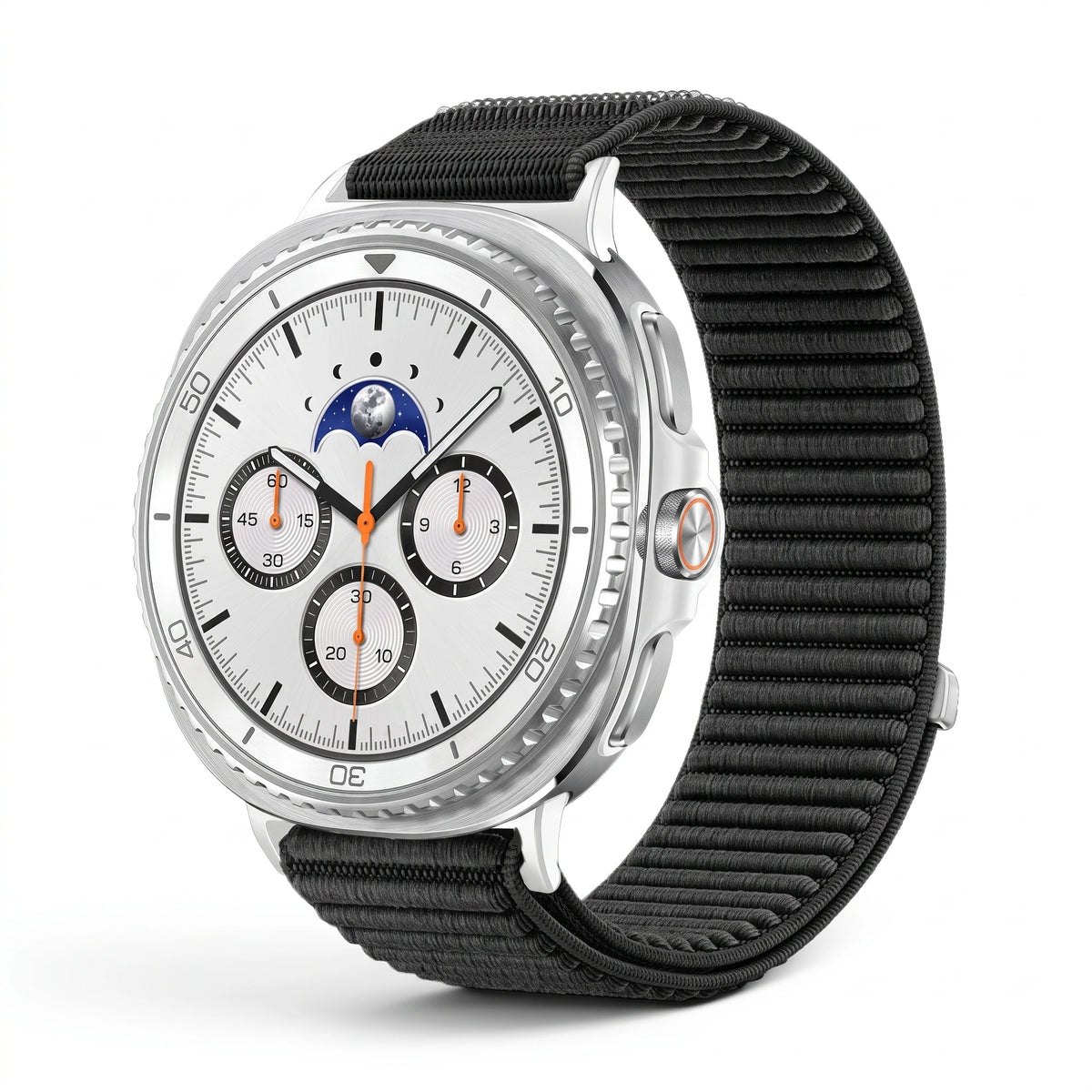 Bracelet Cocoon nylon noir - Samsung Galaxy Watch 8 | Clipz-it