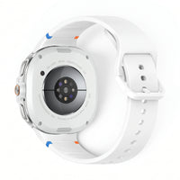 Bracelet Icon silicone blanc, vue 2 - Samsung Galaxy Watch 8 | Clipz-it