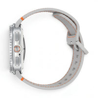 Bracelet Icon silicone blanc, vue 3 - Samsung Galaxy Watch 8 | Clipz-it