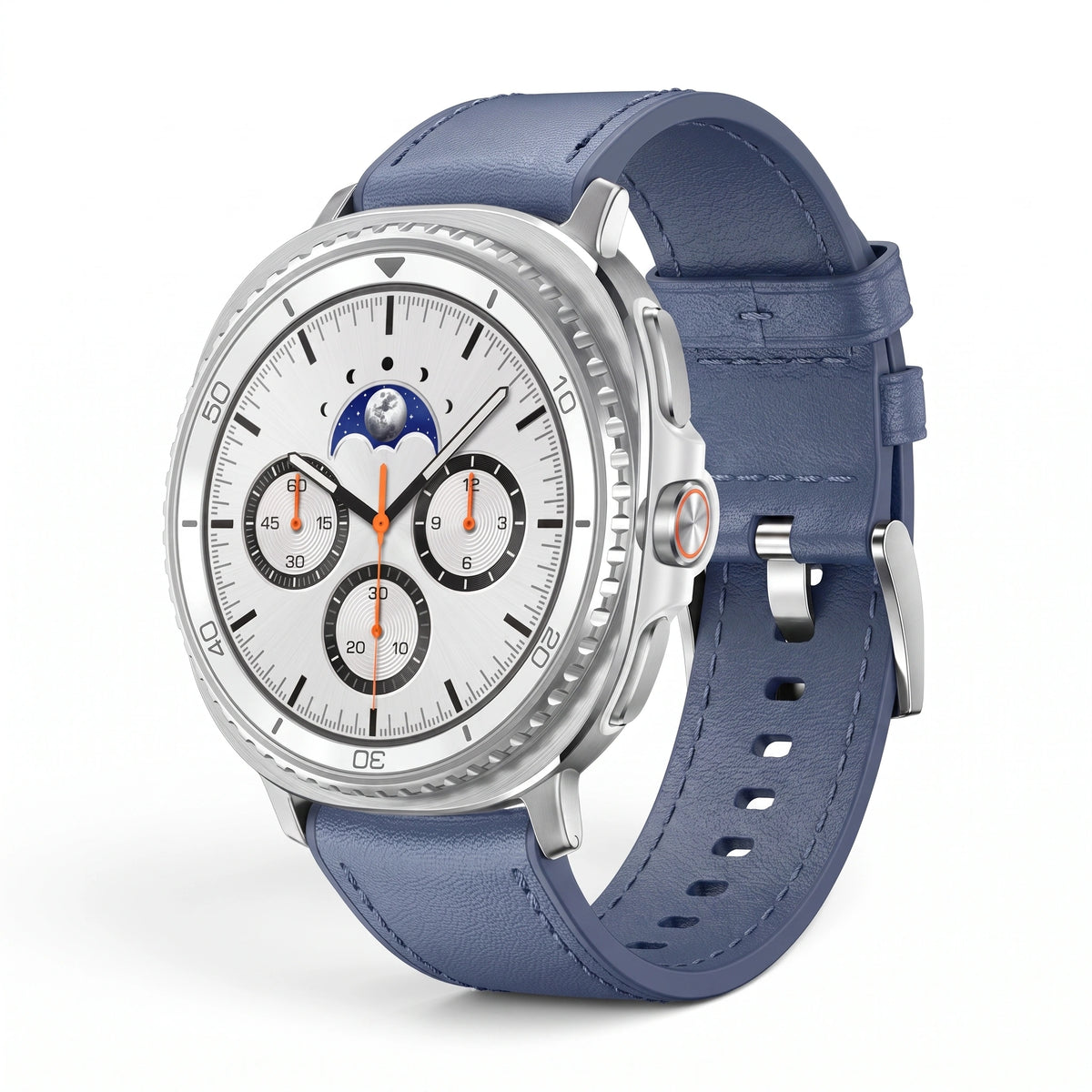 Bracelet Ranger cuir bleu - Samsung Galaxy Watch 8 | Clipz-it