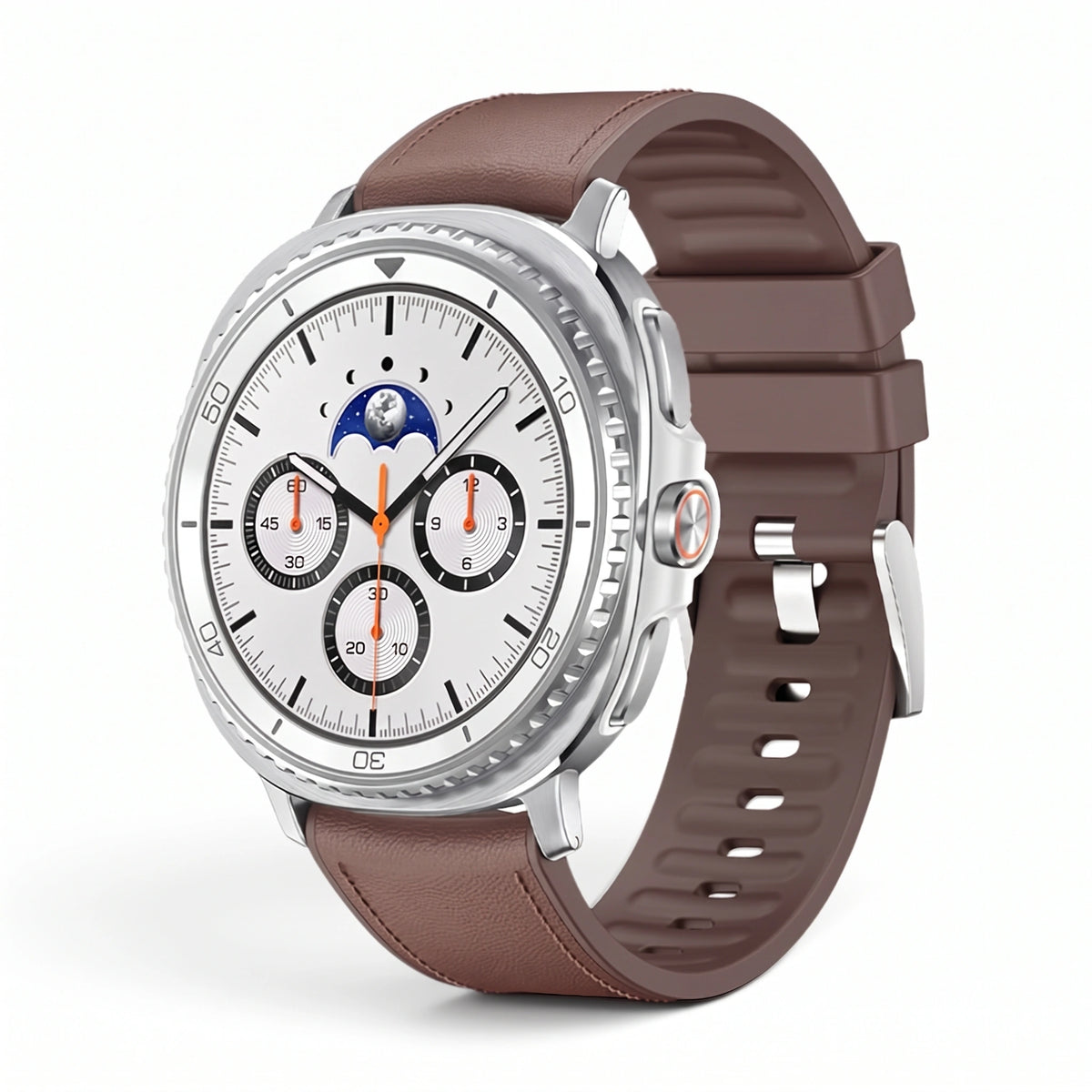 Bracelet Ranger cuir café - Samsung Galaxy Watch 8 | Clipz-it