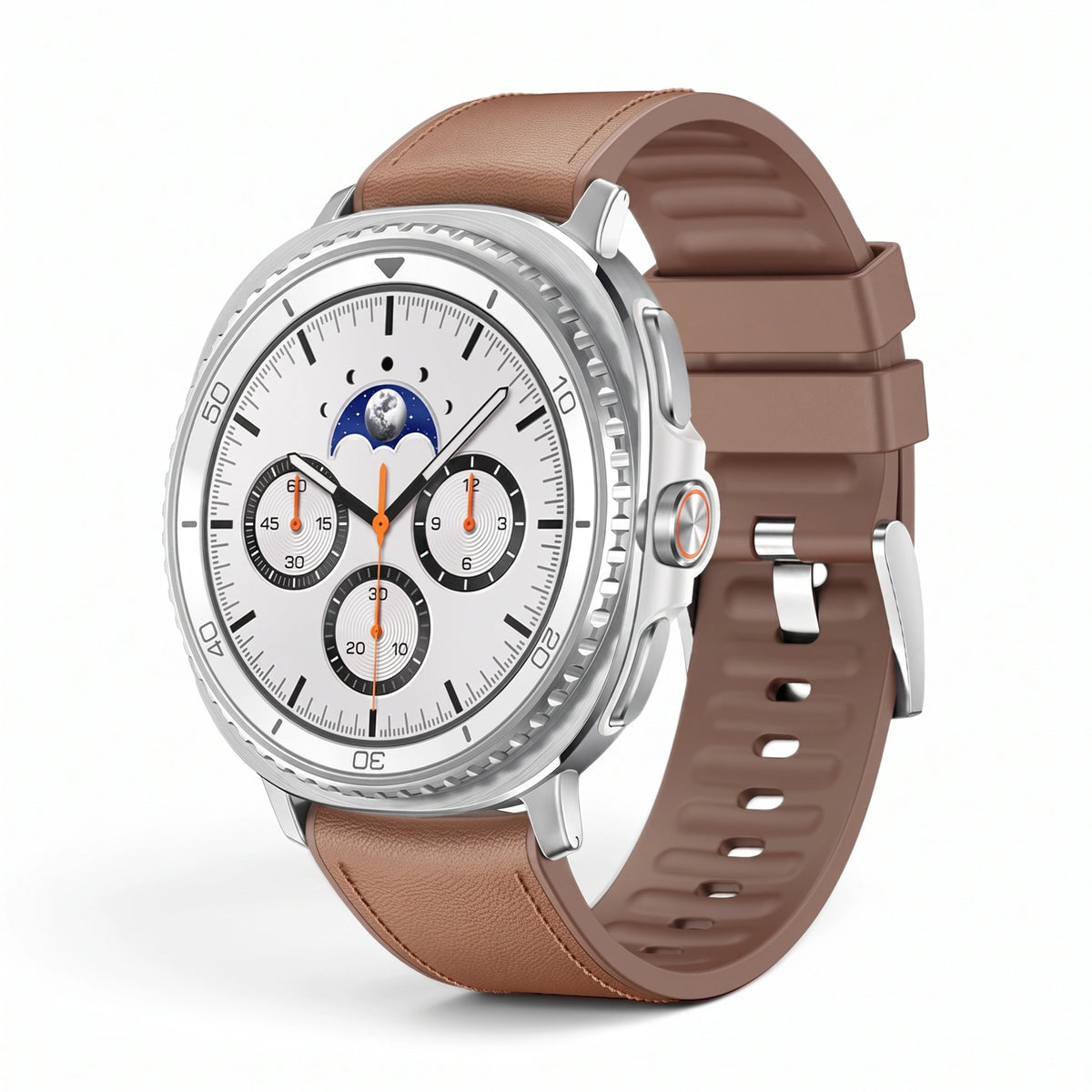 Bracelet Ranger cuir marron - Samsung Galaxy Watch 8 | Clipz-it