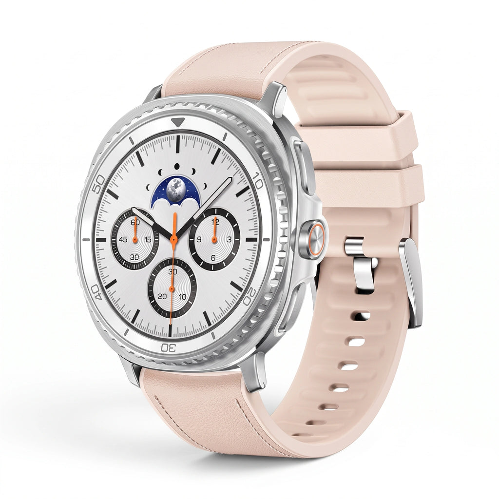 Bracelet Ranger cuir rose - Samsung Galaxy Watch 8 | Clipz-it