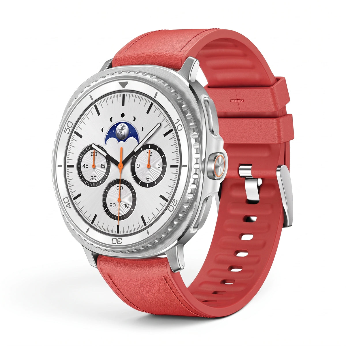Bracelet Ranger cuir rouge - Samsung Galaxy Watch 8 | Clipz-it