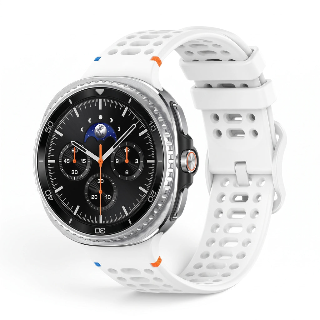 Bracelet Rush silicone blanc - Samsung Galaxy Watch 8 | Clipz-it