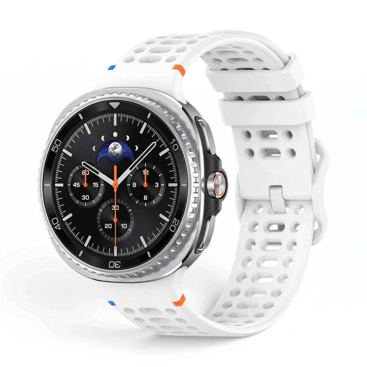 Bracelet Rush silicone blanc - Samsung Galaxy Watch 8 | Clipz-it