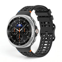 Bracelet Rush silicone noir - Samsung Galaxy Watch 8 | Clipz-it