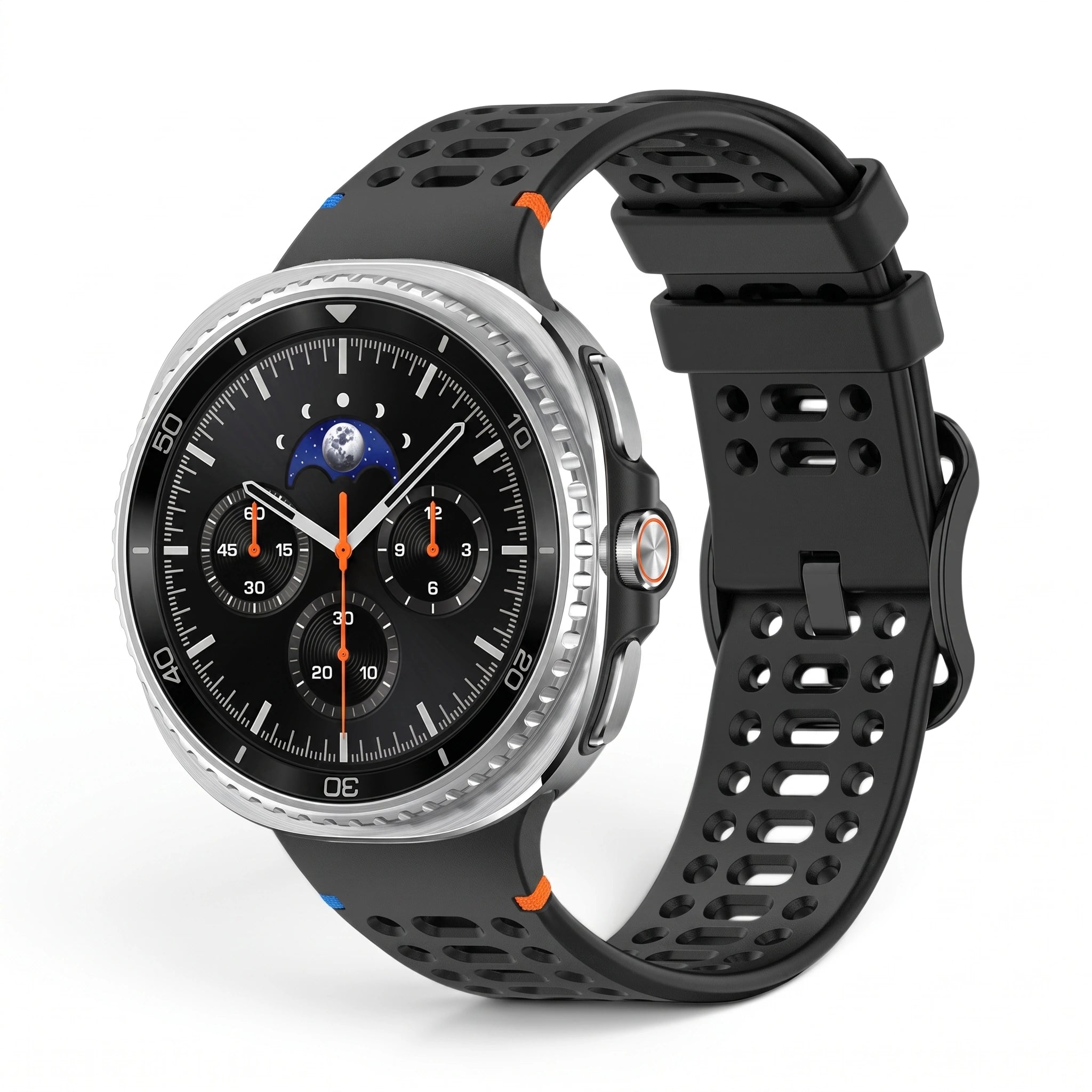 Bracelet Rush silicone noir - Samsung Galaxy Watch 8 | Clipz-it