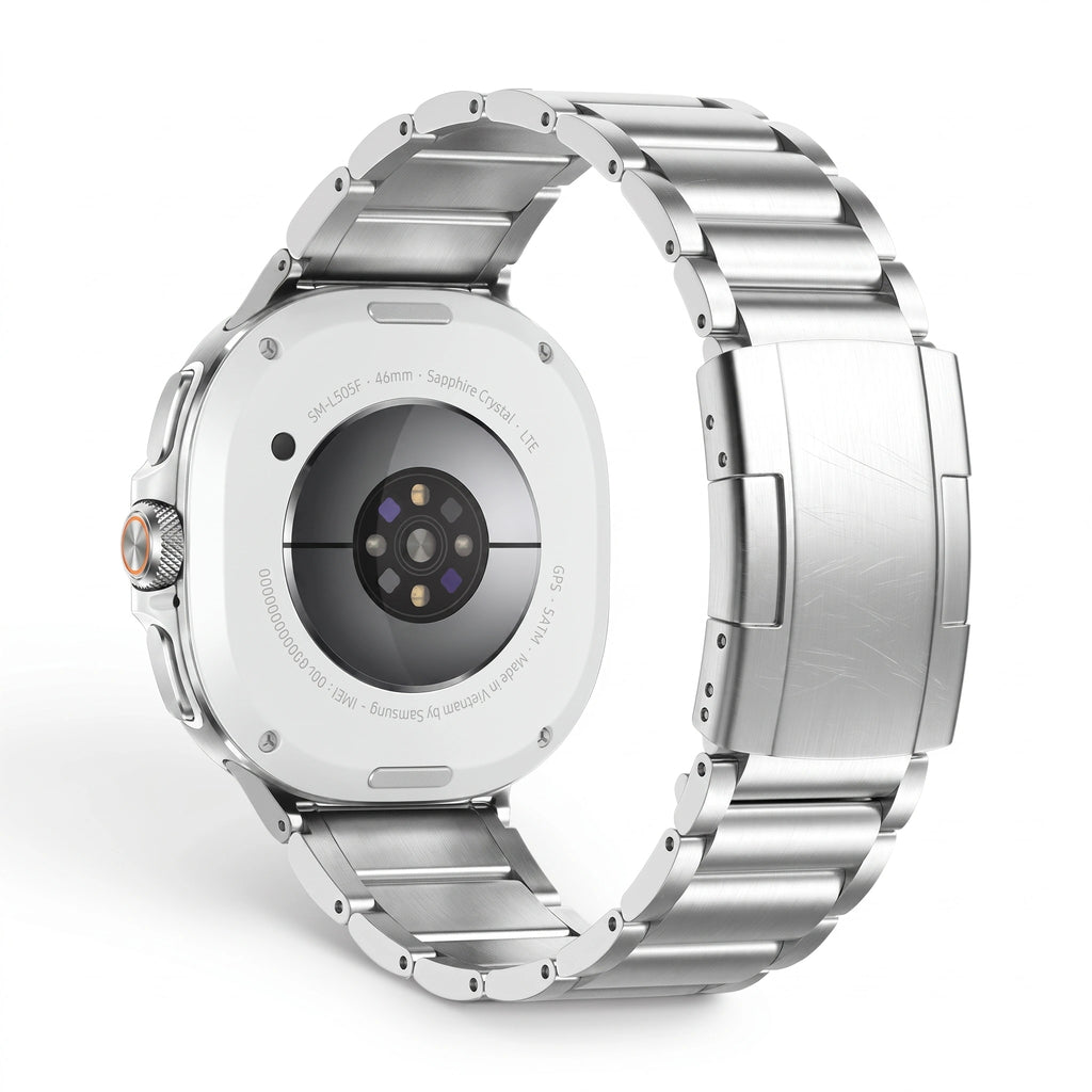 Bracelet Vulcain titane acier, vue 2 - Samsung Galaxy Watch 8 | Clipz-it