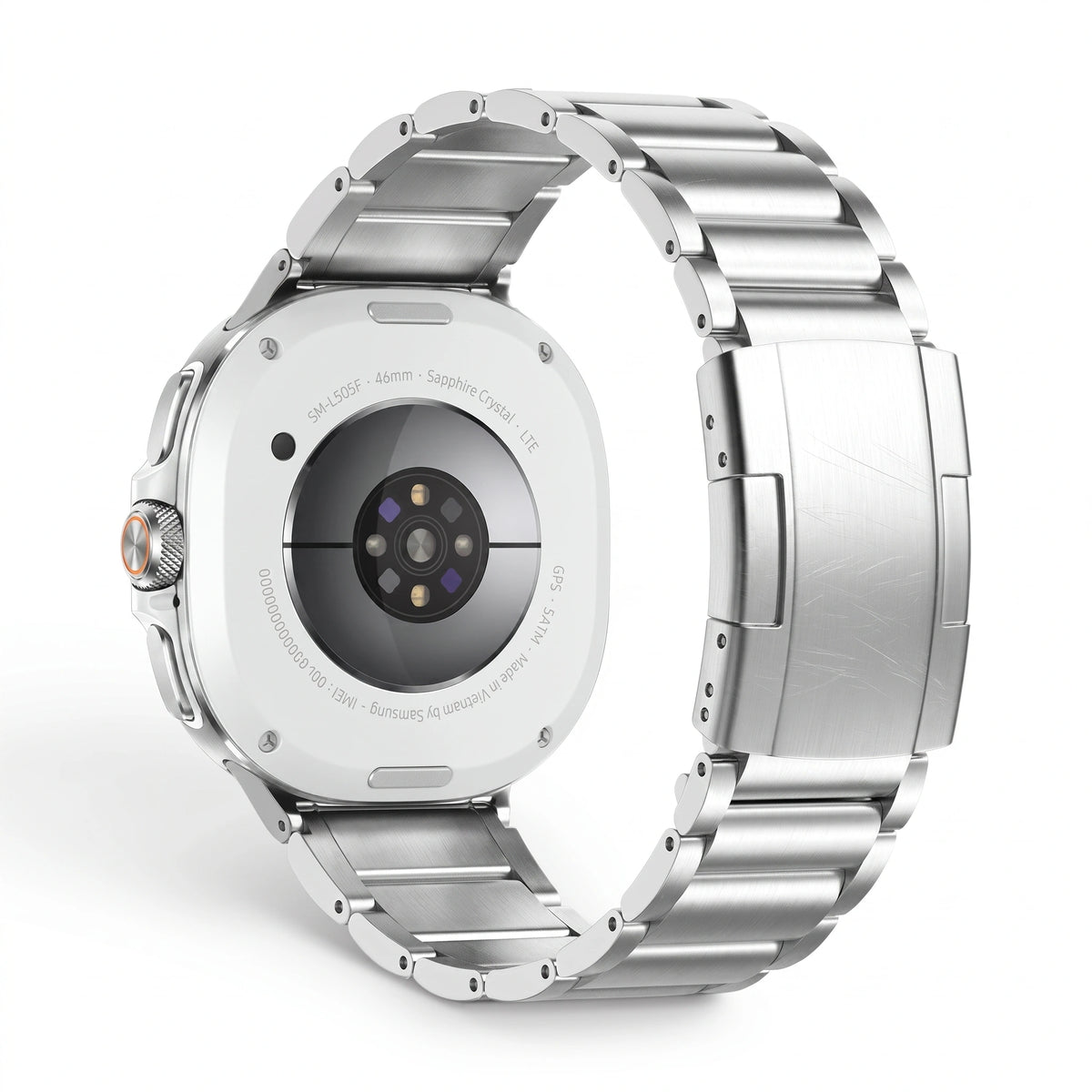 Bracelet Vulcain titane acier, vue 2 - Samsung Galaxy Watch 8 | Clipz-it