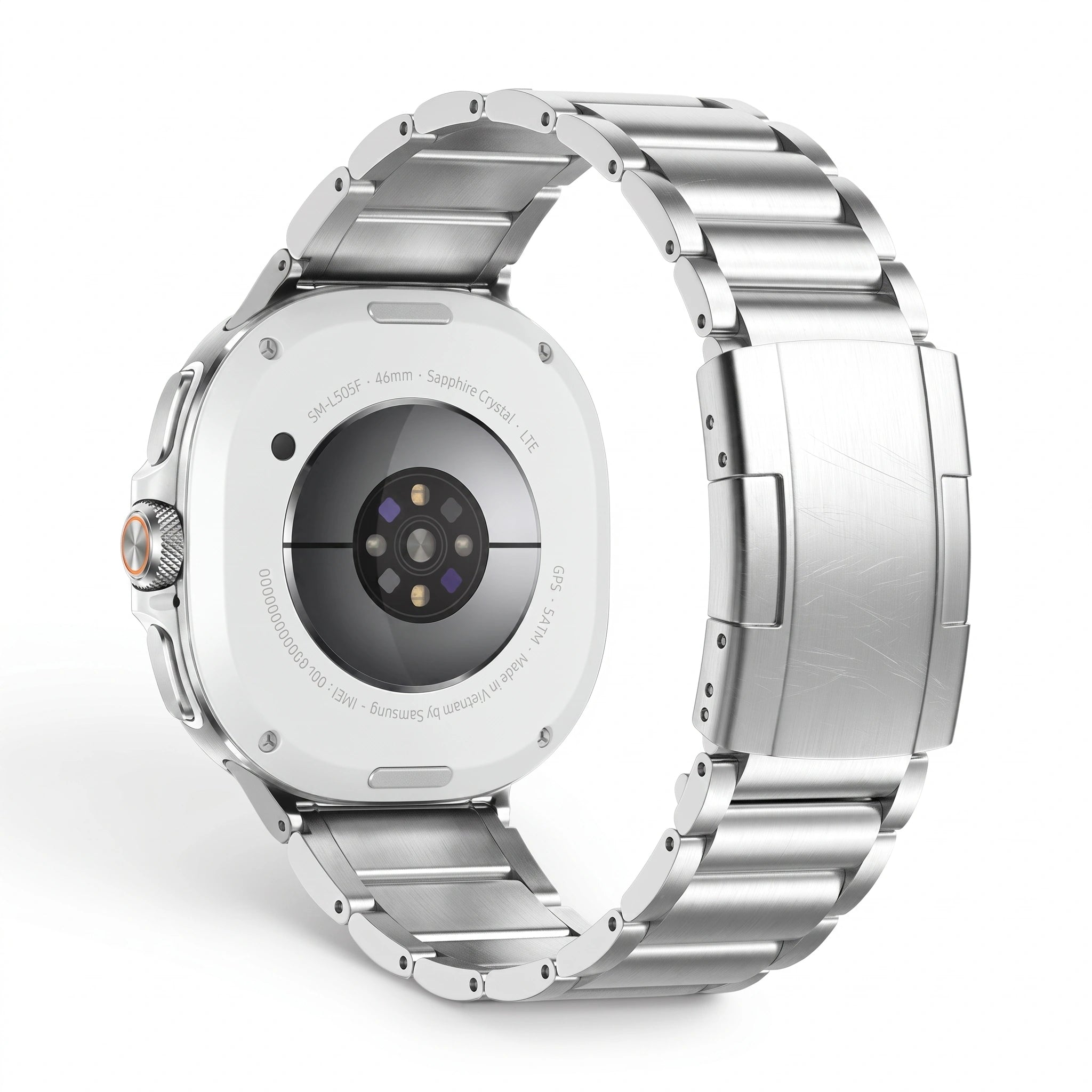 Bracelet Vulcain titane acier, vue 2 - Samsung Galaxy Watch 8 | Clipz-it