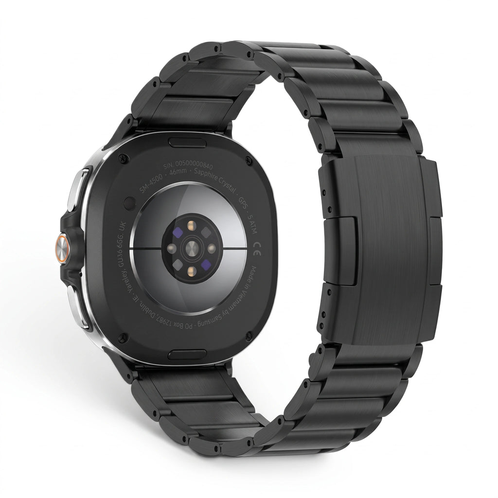 Bracelet Vulcain titane noir, vue 2 - Samsung Galaxy Watch 8 | Clipz-it