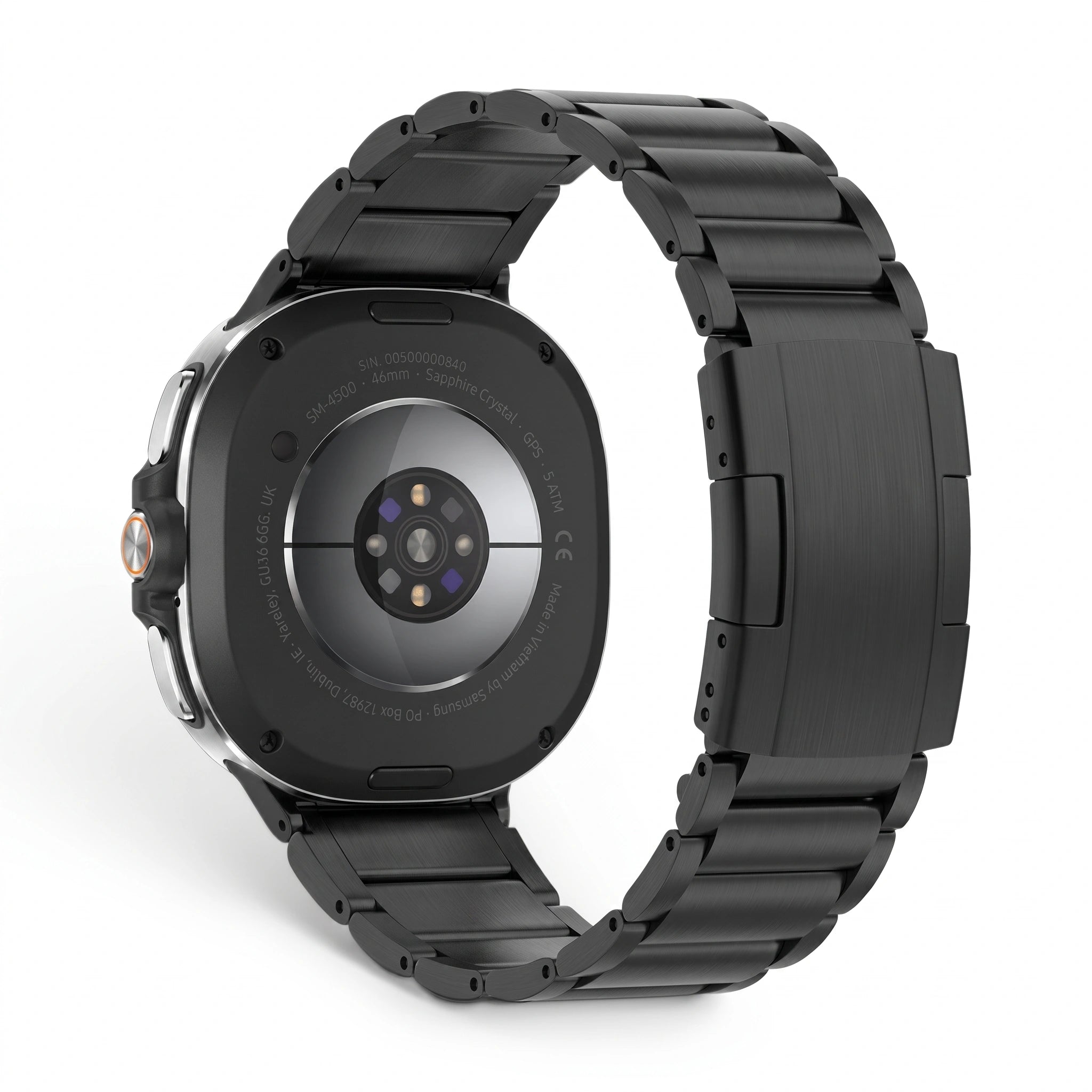 Bracelet Vulcain titane noir, vue 2 - Samsung Galaxy Watch 8 | Clipz-it