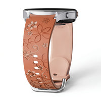 Bracelet Blush silicone marron & beige - Samsung Galaxy Watch | Clipz-it