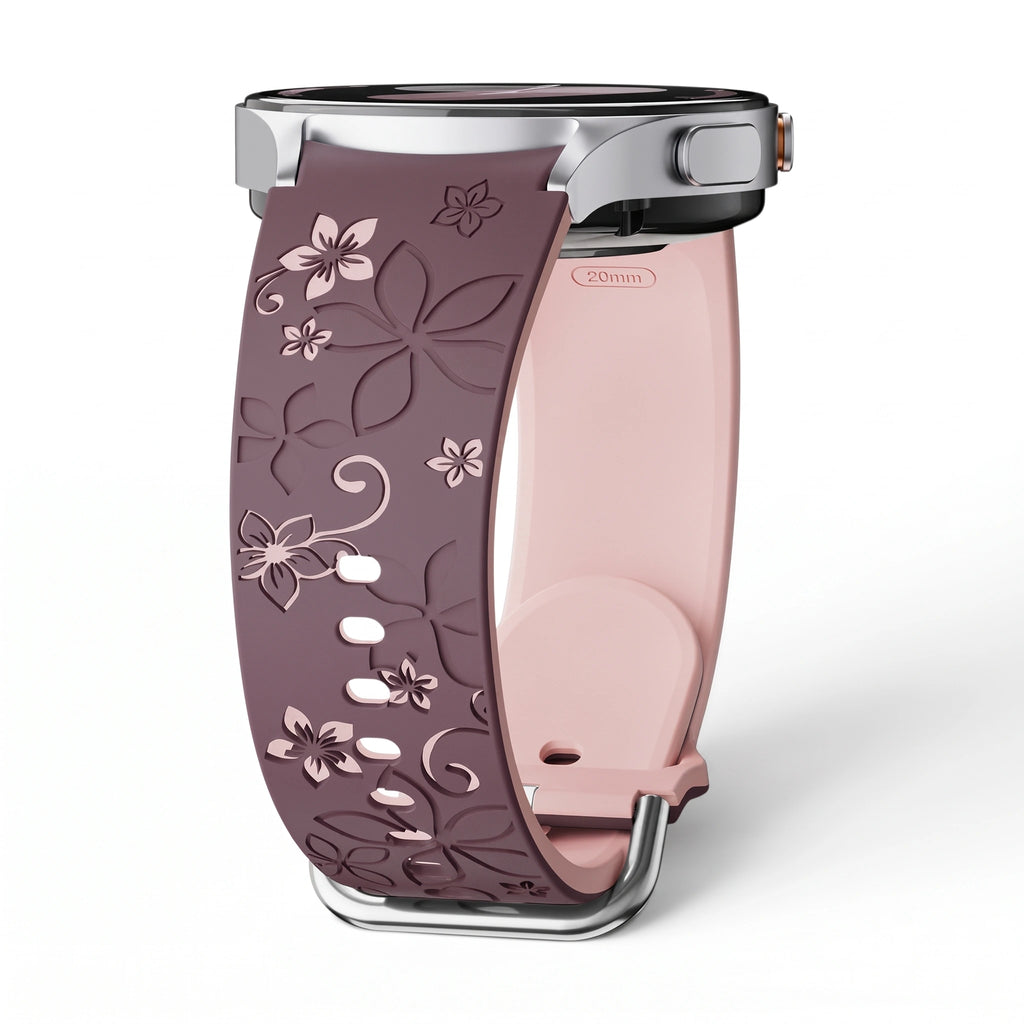 Bracelet Blush silicone violet & rose - Samsung Galaxy Watch | Clipz-it