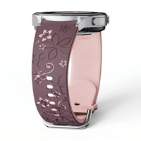 Bracelet Blush silicone violet & rose - Samsung Galaxy Watch | Clipz-it
