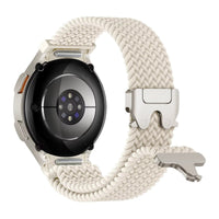 Bracelet Braid nylon beige, vue 2 - Samsung Galaxy Watch | Clipz-it