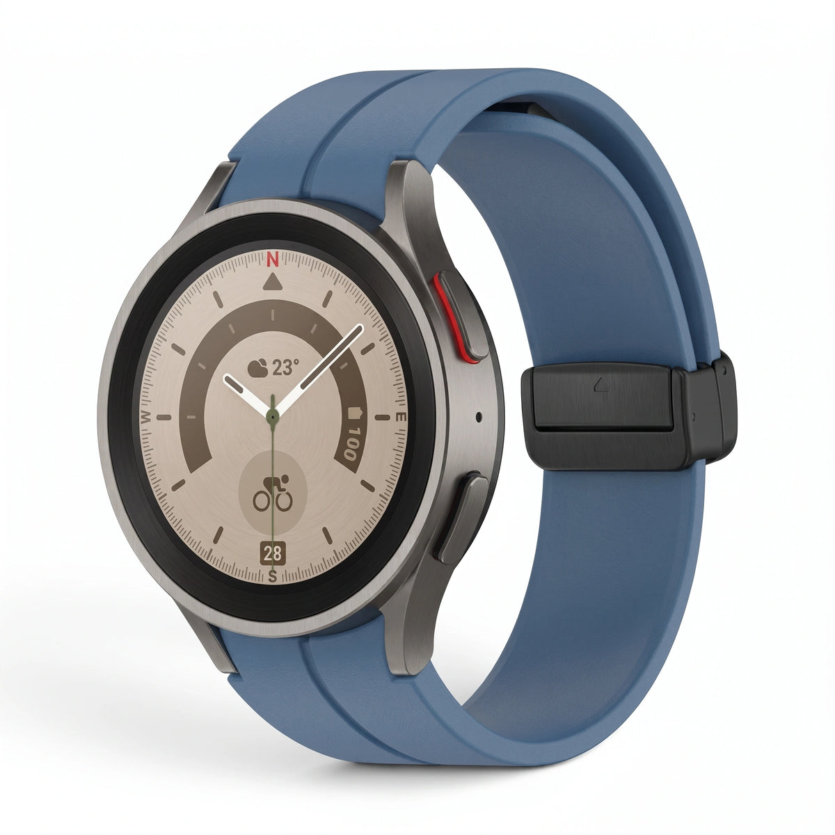 Bracelet Cadence silicone bleu - Samsung Galaxy Watch | Clipz-it