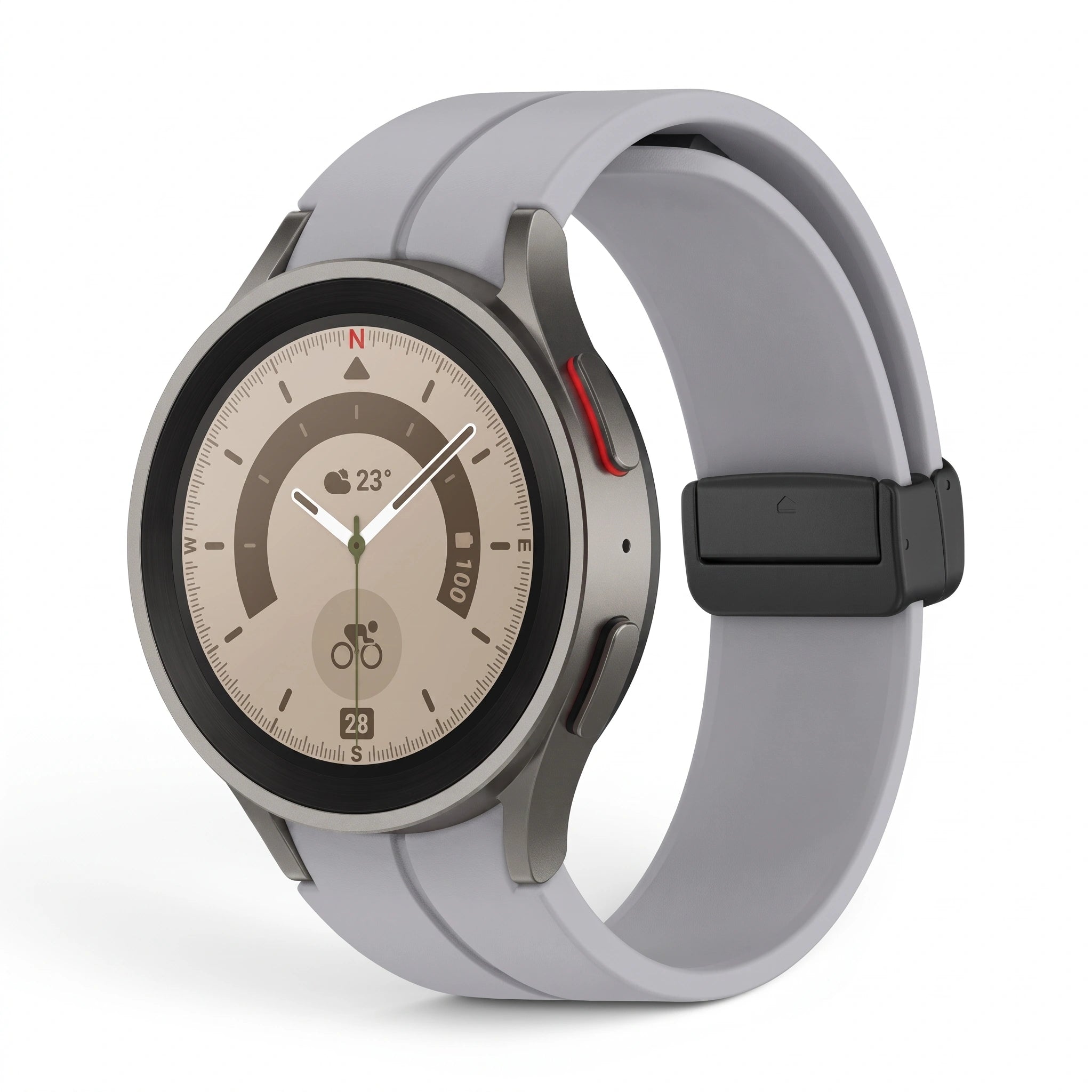 Bracelet Cadence silicone gris - Samsung Galaxy Watch | Clipz-it