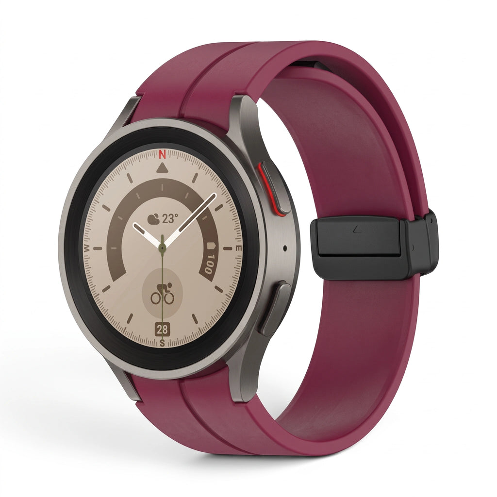 Bracelet Cadence silicone rouge - Samsung Galaxy Watch | Clipz-it