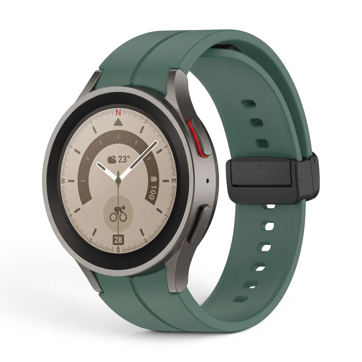 Bracelet Cadence silicone vert - Samsung Galaxy Watch | Clipz-it