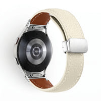 Bracelet Iris cuir blanc 2 - Samsung Galaxy Watch | Clipz-it