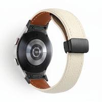 Bracelet Iris cuir blanc - Samsung Galaxy Watch | Clipz-it