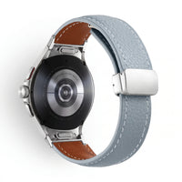 Bracelet Iris cuir bleu 2 - Samsung Galaxy Watch | Clipz-it