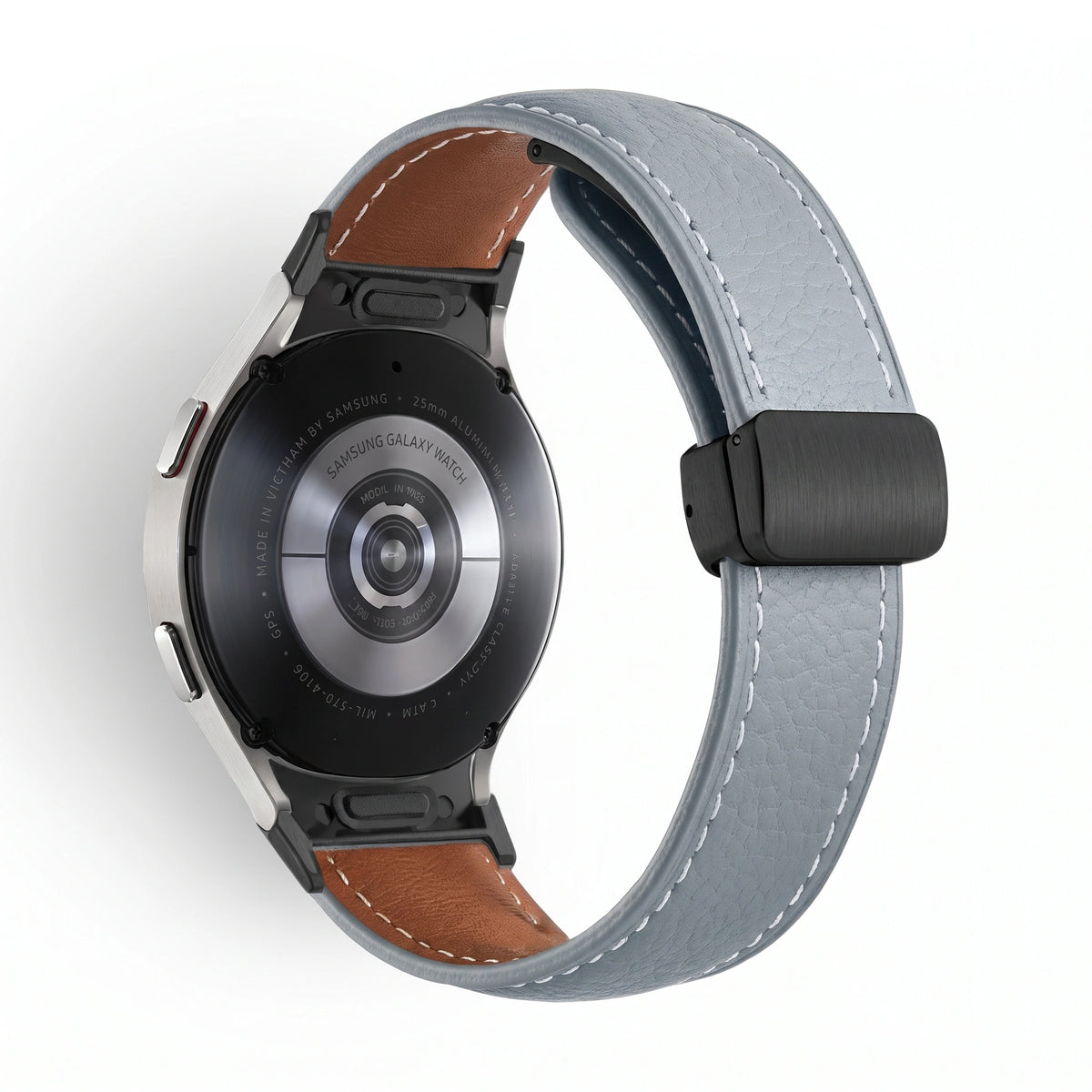 Bracelet Iris cuir bleu - Samsung Galaxy Watch | Clipz-it