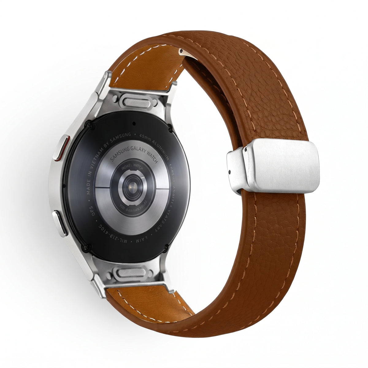 Bracelet Iris cuir marron 2 - Samsung Galaxy Watch | Clipz-it