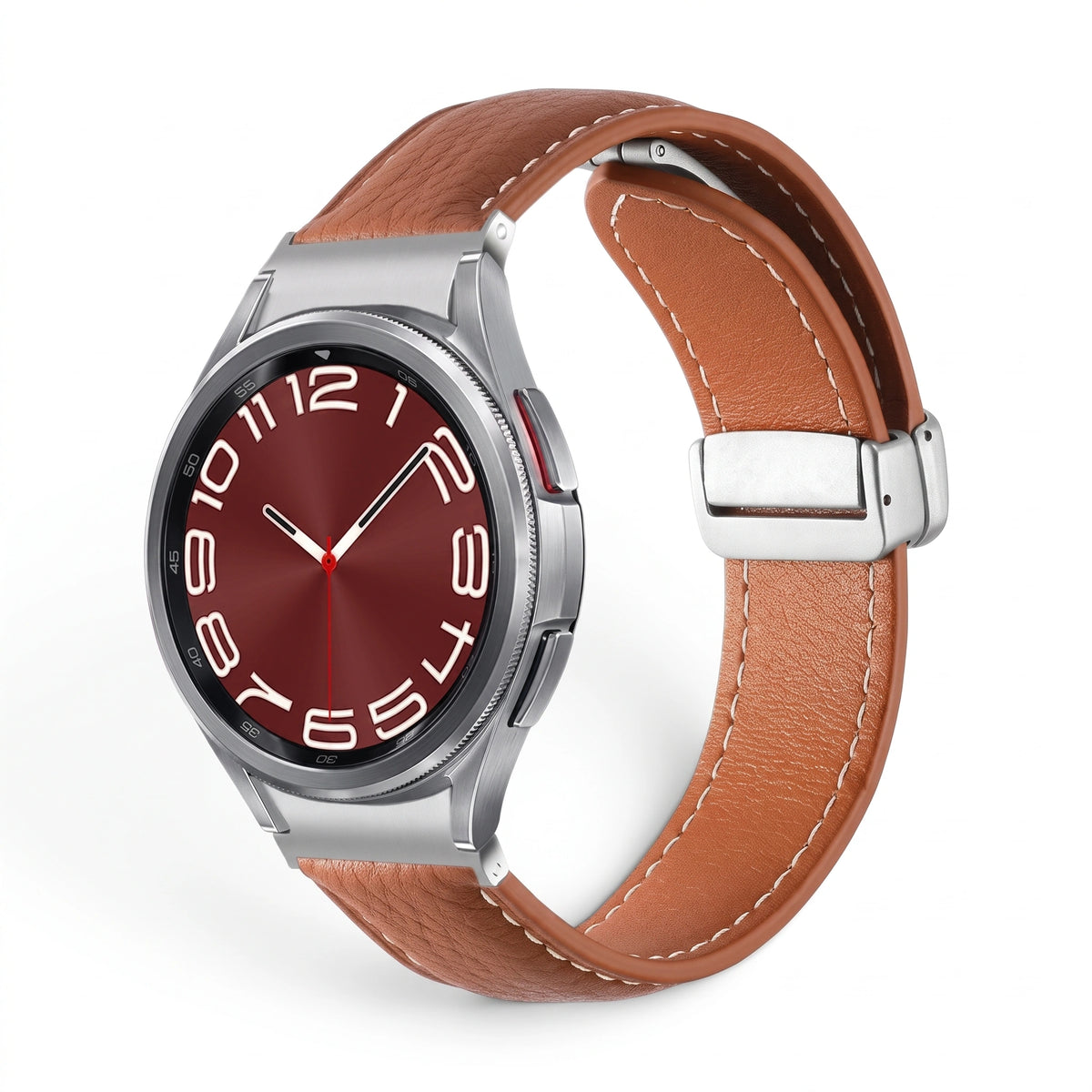 Bracelet Iris cuir marron - Samsung Galaxy Watch | Clipz-it