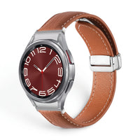 Bracelet Iris cuir marron - Samsung Galaxy Watch | Clipz-it