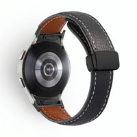 Bracelet Iris cuir noir 2 - Samsung Galaxy Watch | Clipz-it