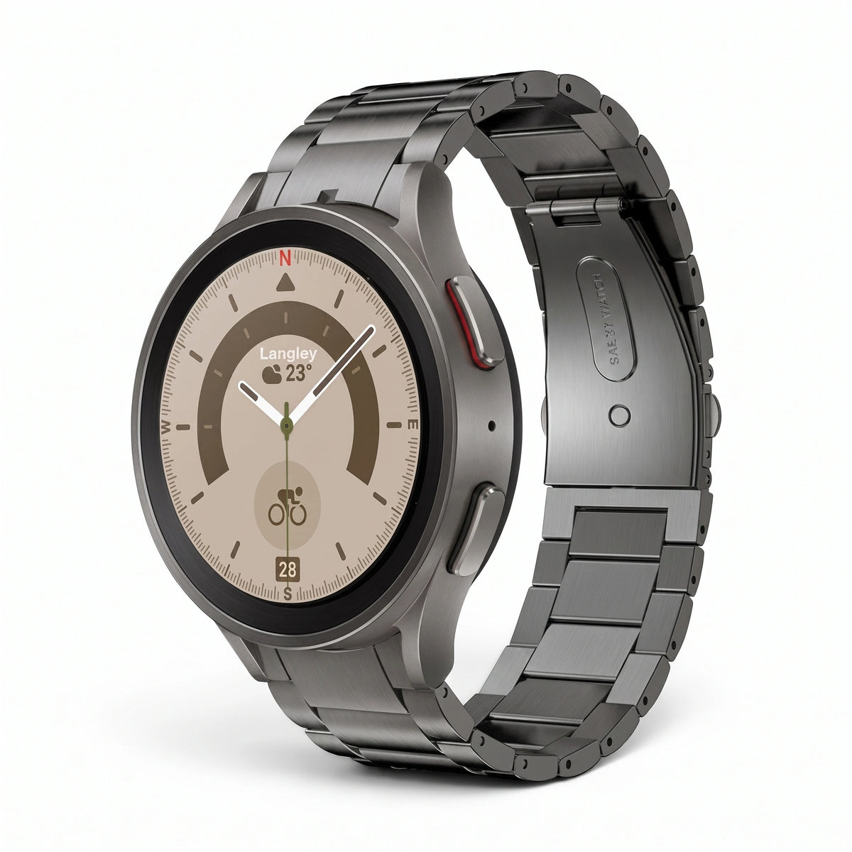Bracelet Onyx titane titane - Samsung Galaxy Watch | Clipz-it