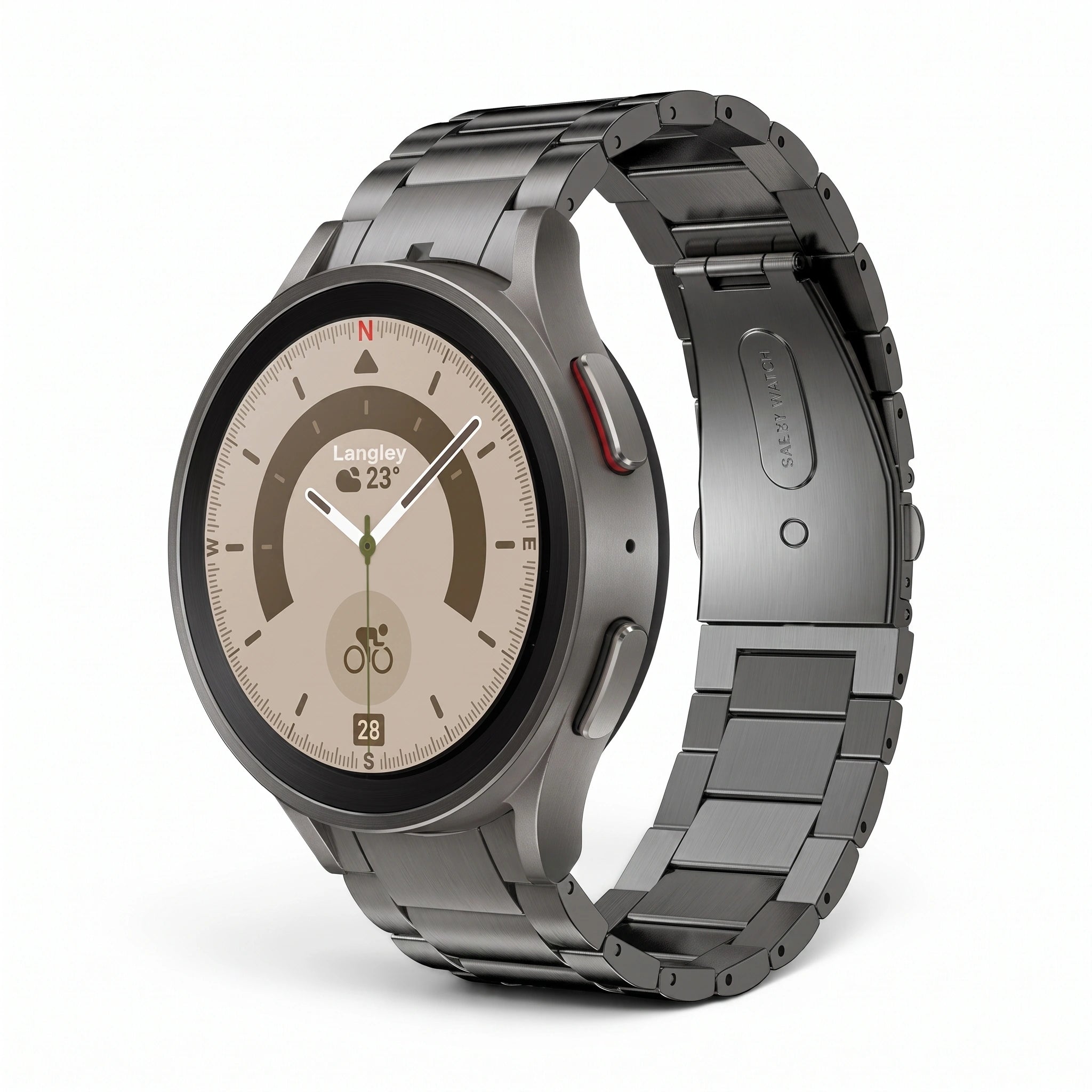 Bracelet Onyx titane titane - Samsung Galaxy Watch | Clipz-it