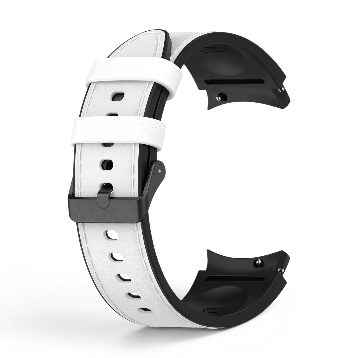 Bracelet Saddle cuir blanc - Samsung Galaxy Watch | Clipz-it