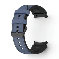 Bracelet Saddle cuir bleu, vue 2 - Samsung Galaxy Watch | Clipz-it