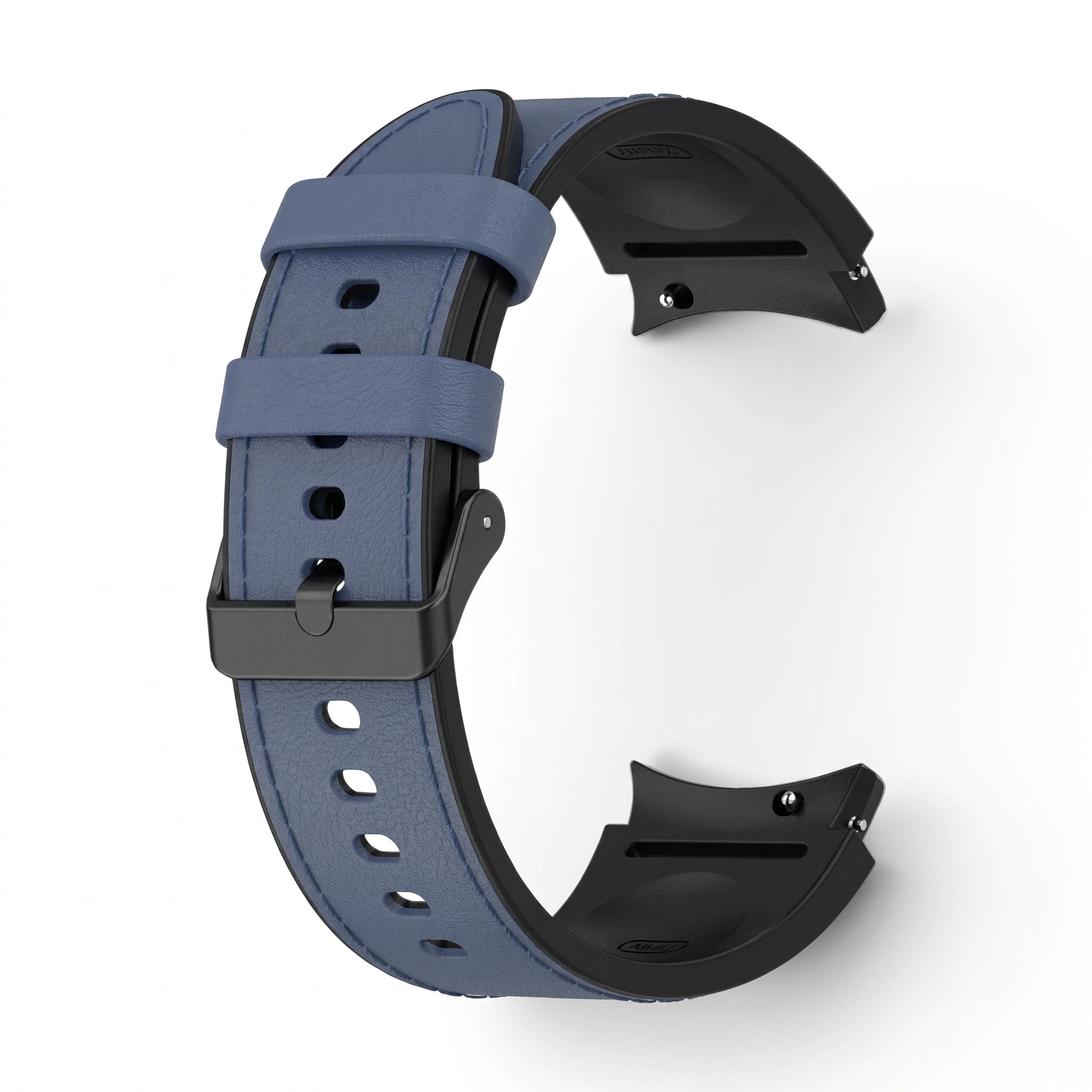 Bracelet Saddle cuir bleu, vue 2 - Samsung Galaxy Watch | Clipz-it