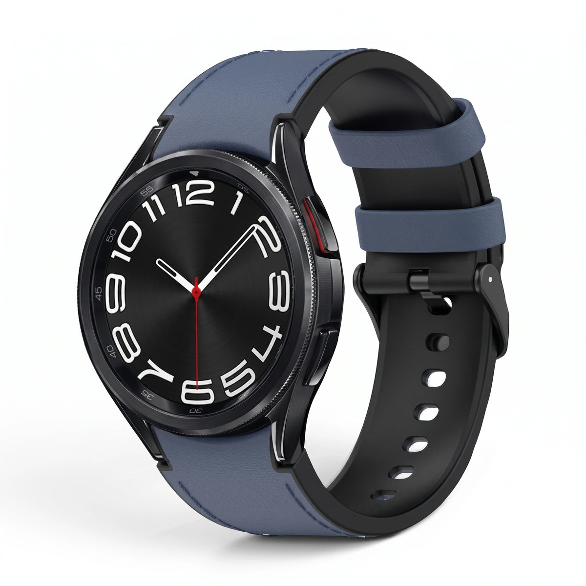 Bracelet Saddle cuir bleu - Samsung Galaxy Watch | Clipz-it